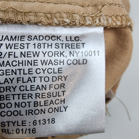 Jamie Sadock Womens Skinnylicious Golf Knee Capri Tan Size 4 (28x14) - Picture 10 of 10